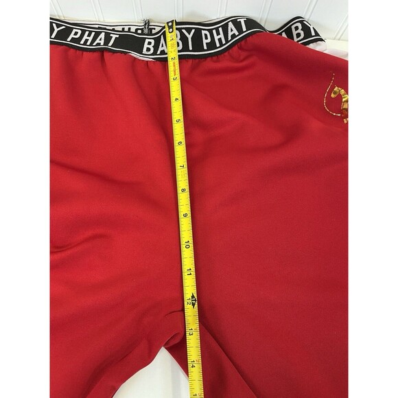 Baby Phat The Collection Mens Red Athletic joggers. Elastic Logo Waistband. Sz3X - Picture 9 of 9